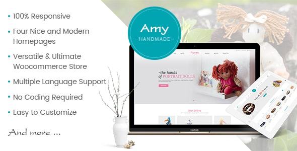 Amy Handmade - Blog and Shop WordPress Theme Logo